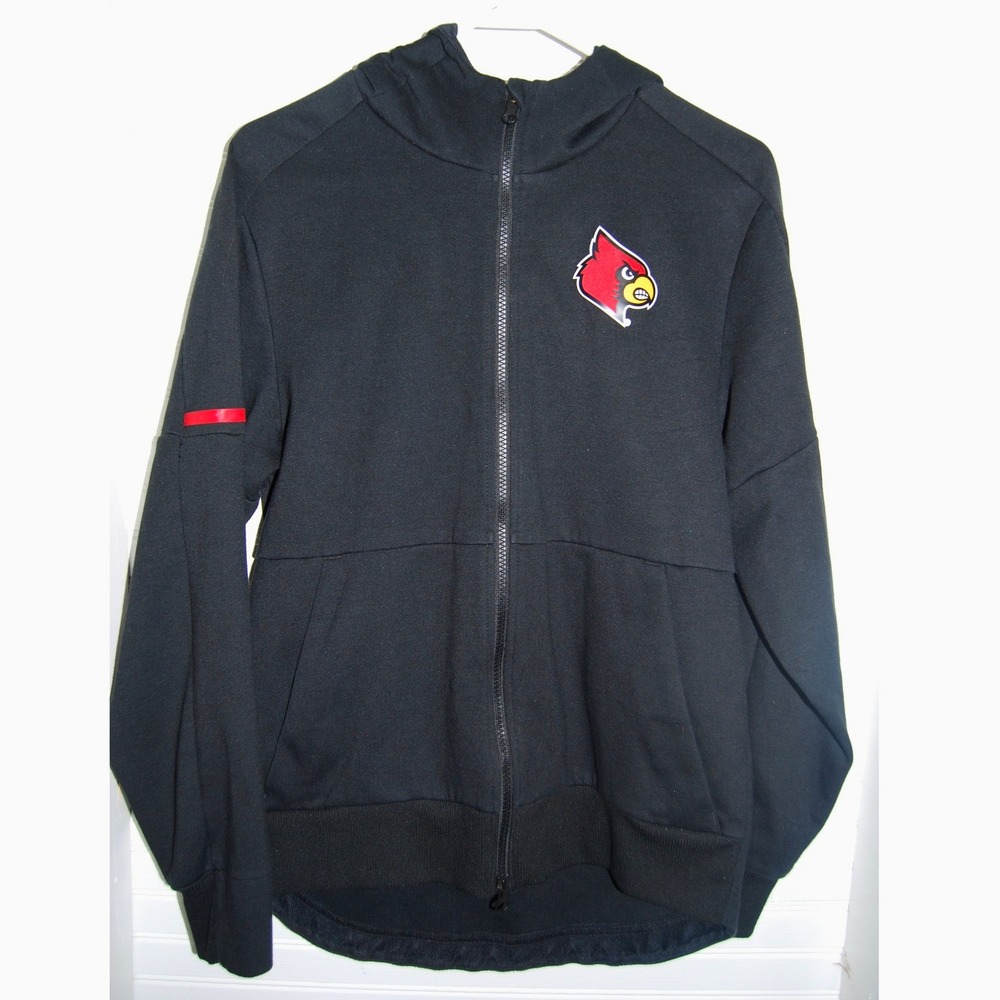 Louisville Cardinals Hoodie Men's Small Adidas Zip-up University fleece jacket